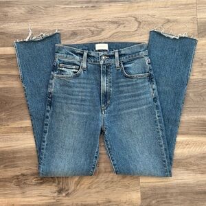 Favorite Daughter Blue Straight Leg Jeans